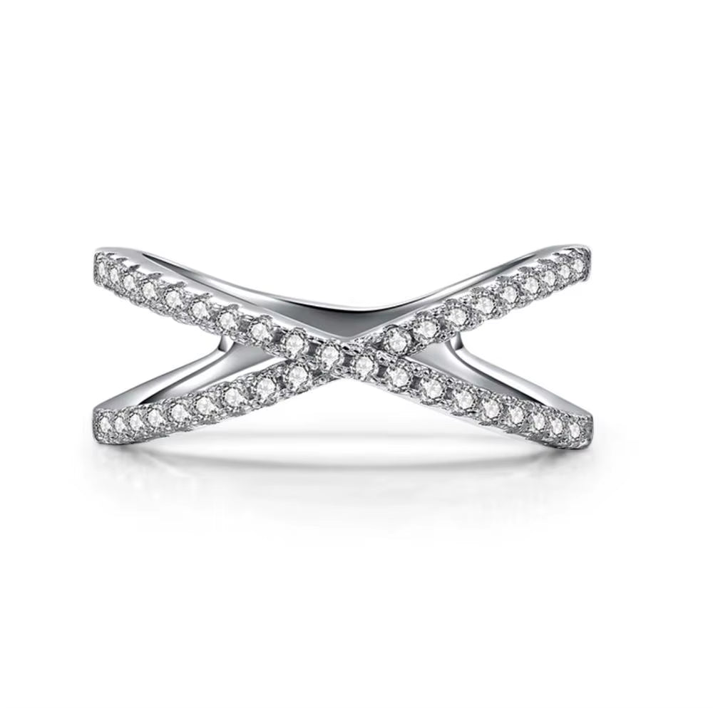 Delicate Thin Microscope Finger Dainty Rings for Women Female Promise Engagement Women Ring 925 Silver Simulated Diamond Jewelry