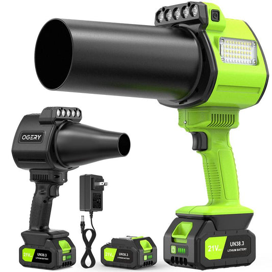OGERY Strongest Leaf Blower Cordless with Lights, 21V Powerful Electric Leaf Blowers with 2 X 3.0Ah Batteries & Charger, 700CFM 140MPH 900G Wind Pressure Lightweight Handheld Blower for Lawn Care Yard Garden