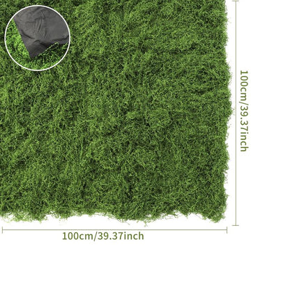 39.37In Artificial Moss Mat for Indoor Wall & Table Decor, Sustainable Nylon Material, Christmas Festival Decoration, Micro Landscape Making