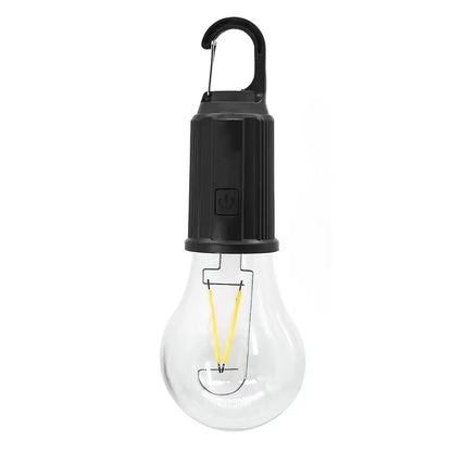 1/2Pcs Camping Tent Light with Solar Charging Tungsten Filament Bulb Outdoor Camping Tent Light Strip Three Lighting Modes